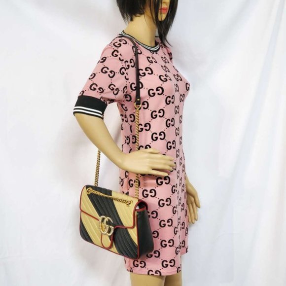 Gucci Medium Bicolor Marmont Crossbody Bag NWOT - Picture 12 of 12